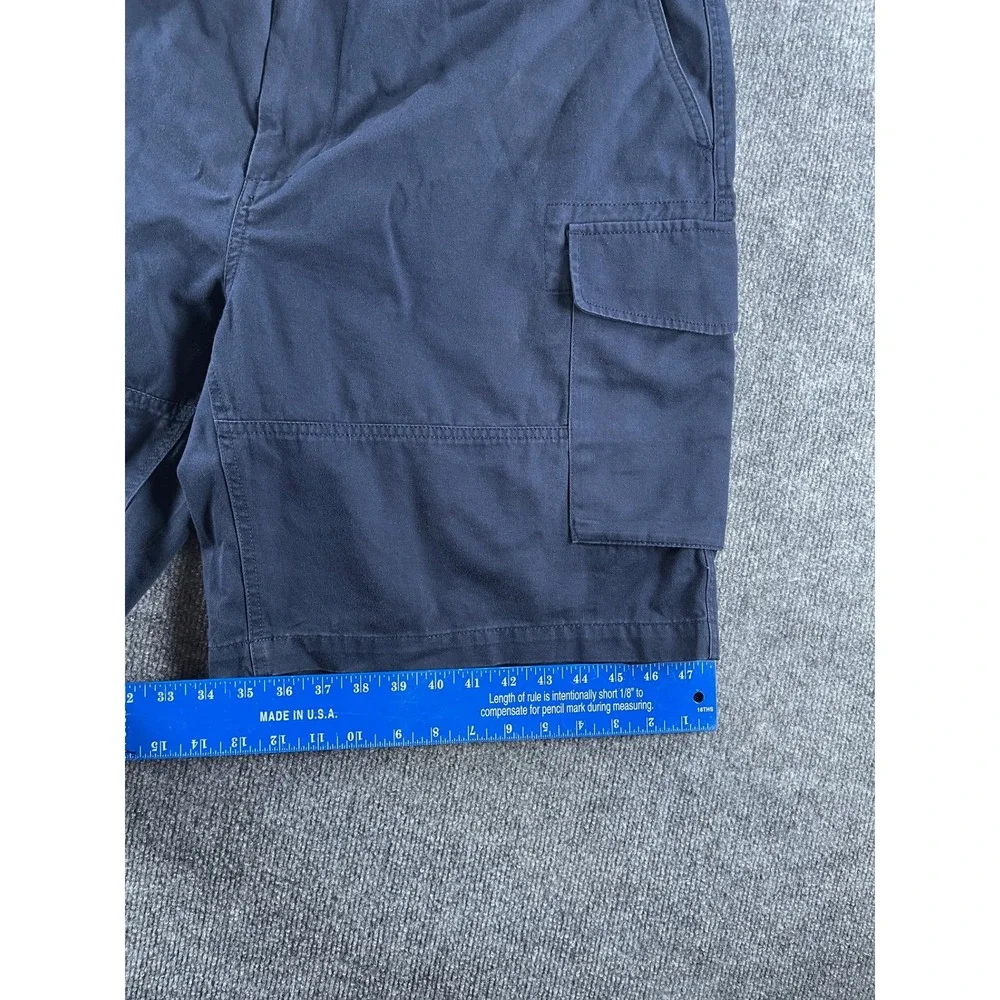 Polo Ralph Lauren Mens Navy Blue Relaxed Fit Cargo Shorts Size 40 Cotton Utility
